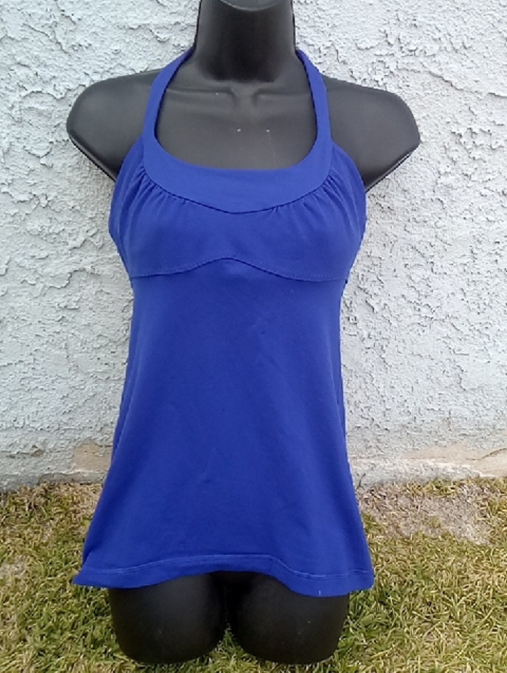 Lululemon Royal Blue Halter Tank Top Size 6